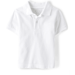 The Children's Place Baby &Toddler Boys Uniform Pique Polo - White