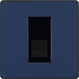 BG Evolve Secondary Matt Blue Single Telephone Socket