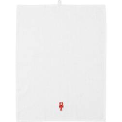Normann Copenhagen Yummy Tea Towels Kökshandduk Röd, Vit (70x50cm)