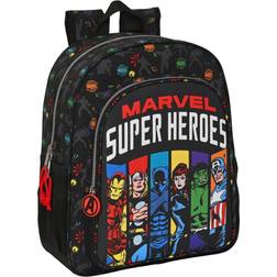 The Avengers Mochila Junior Safta Adaptable A Carro Súper Héroes