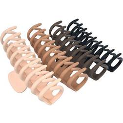 Framar Claw Clip Neutrals 4 Count