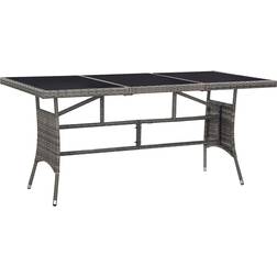 vidaXL Set Jardín Antracita 170 cm Juego de comedor de patio