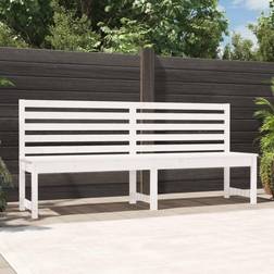 vidaXL white pine, 201.5 Garden Bench