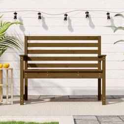 vidaXL Panca Ambra 109x48x91,5 cm Legno Massello di Pino Panchina da Giardino