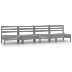 vidaXL Garten-Mittelsofas 4 Modulsofa