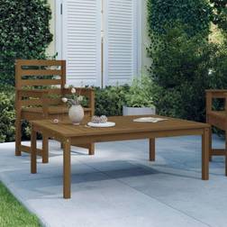 vidaXL Table De Jardin Marron Miel 121x82.5x45 cm Bois Massif De Pin