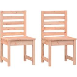 vidaXL Chaises de jardin 2 pcs 40,5x48x91,5 cm bois massif de douglas Douglas naturel