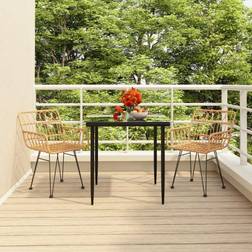 vidaXL brown, 80 Garden Patio Dining Set