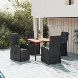 vidaXL 5-tlg. Essgruppe, 1 Tisch einschl. 4 Stühle