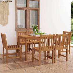 vidaXL 7 Garden Patio Dining Set, 1 Table incl. 6 Chairs