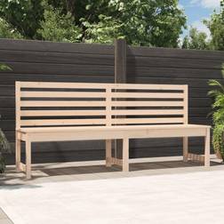 vidaXL natural pine, 201.5 Garden Bench