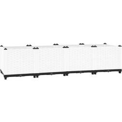 vidaXL Raised Bed 160x40x38 cm Polypropylene Grey