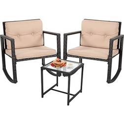 FDW Wicker Patio Furniture Bistro Set