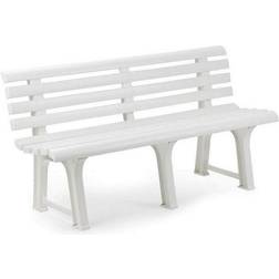 Ipae Progarden Banco Jardin Color Blanco 145 x 49 x 74 cm