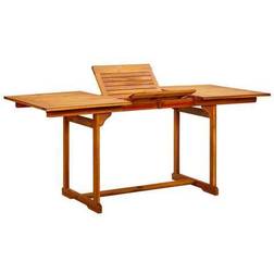 vidaXL Havebord 120-170x80x75 massivt akacietræ