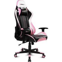 Drift GAMING Stuhl DR175PINK- Professioneller Gaming-Stuhl, Kunstleder, 2D-verstellbare Armlehnen, Kolben der Klasse 4, Drehgelenk,Schwarz/Pinke