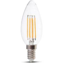 V-TAC LED Ljusreglerad glödlampa FILAMENT E14/4W/230V 3000K