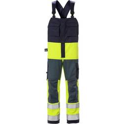 Fristads Flame overalls 1584 FLAM, Hi-vis Gul/Marine