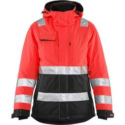 Blåkläder 487219875599XXXL Damen WinterJacke, High Vis Rot/Schwarz, Größe