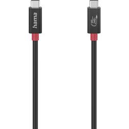 Hama Cable USB-C USB4 Gen3 Black 1.0m 1m