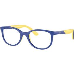 Ray-Ban Rb1622 Kids Bio-based Blau Auf Gelb Fassung Klar Glas Polarisiert 48-17 Blau auf Gelb 48-17