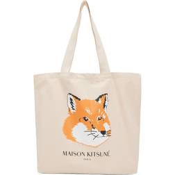 Maison Kitsuné Off-white Fox Head Tote