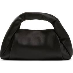 Stuart Weitzman THE MODA MINI TOTE, BAGS, BLACK, SATIN