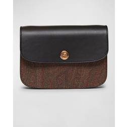 Etro Uld Skuldertaske Med Paisleymotiv - Brun