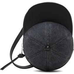 JW Anderson Midi Cap Hobo Bag Grey Denim Leather grey