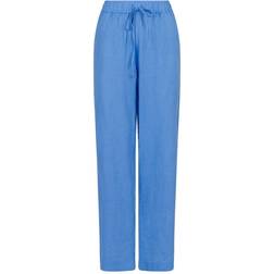 Neo Noir Sonar Linen Pants Dam Raka Byxor - Dusty Blue
