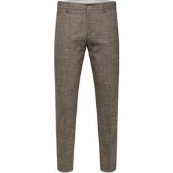 Selected SLHSLIM-OASIS LINEN TRS NOOS Brun