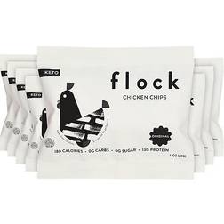 Flock Flock Keto Chicken Skin Chips Original Flavor Low Sugar Serve Snack1oz