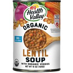 valley organic lentil soup gluten free, low sodium