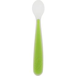 Chicco Cuchara silicona Suave verde 6m