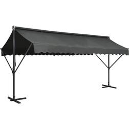 vidaXL Auvent Sur Pied 500 x 300 cm Anthracite