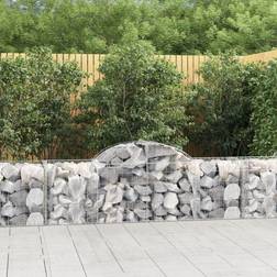 vidaXL Paniers À Gabions Arqués 6 pcs 200x50x60/80 cm