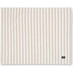 Lexington Icons Striped Tischset Platzdeckchen Weiß, Beige, Blau