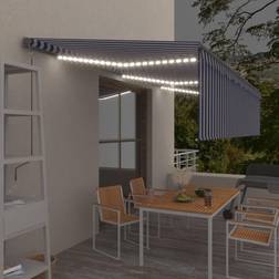 vidaXL markise rullegardin + + vindsensor 6x3 m auto