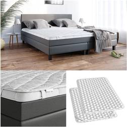 Topper boxspringbett 140x200cm Matratzenschutz Weiß