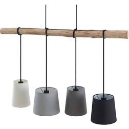 Lindby Hinai Black/Grey/White Pendellampa 116cm