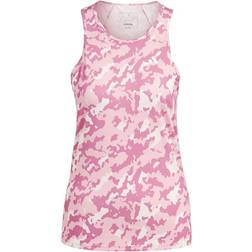 Adidas Women's Own The Run Camo Running Tank Top - Clear Pink