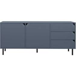 Tenzo 176.5 Cm Wide 3 Drawer Blue Sideboard