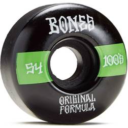Bones Bones Wheels OG Formula Skateboard Wheels 100 54mm V4 Sidecut 4pk Black str. 54mm