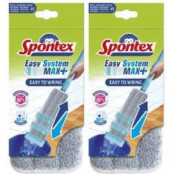 Spontex Easy Max+ Microfibre Mop Refills, Pack of 2