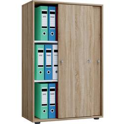 VCM Lona De Bureau Avec Portes Coulissantes 3 Compartiments HxLxP 1,110 x 700 x 400 mm Armoire