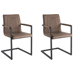 Beliani Set of 2 Kitchen Chair 2pcs