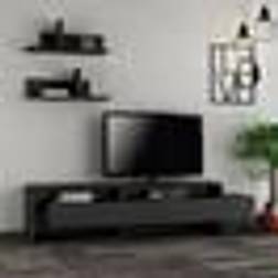 LOTO LIVING Con 2 Puertas Y 2 Estantes Murales L180 Cm Mueble de TV