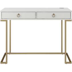 CosmoLiving by Cosmopolitan Astrid Wire Metal Counter Stool Gold Writing Desk