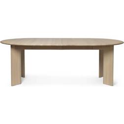 Ferm Living Bevel White Oiled Beech Dining Table 117cm