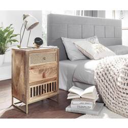 Wohnling Thom 3 Drawer 60cm H X 40cm W X 30cm D Bedside Table 30x40cm
